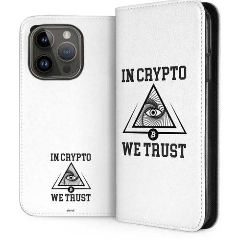 In Crypto We Trust iPhone 15 Pro Folio Case